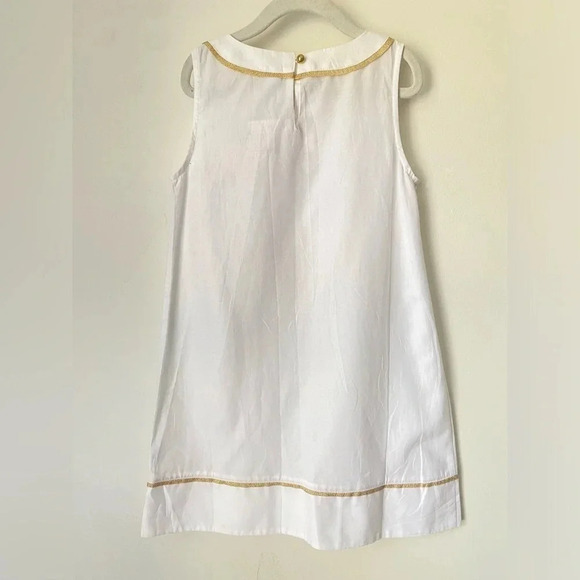 Janie and Jack Swim Coverup Girls’ 5 White Metallic Trim NWT - Picture 4 of 8